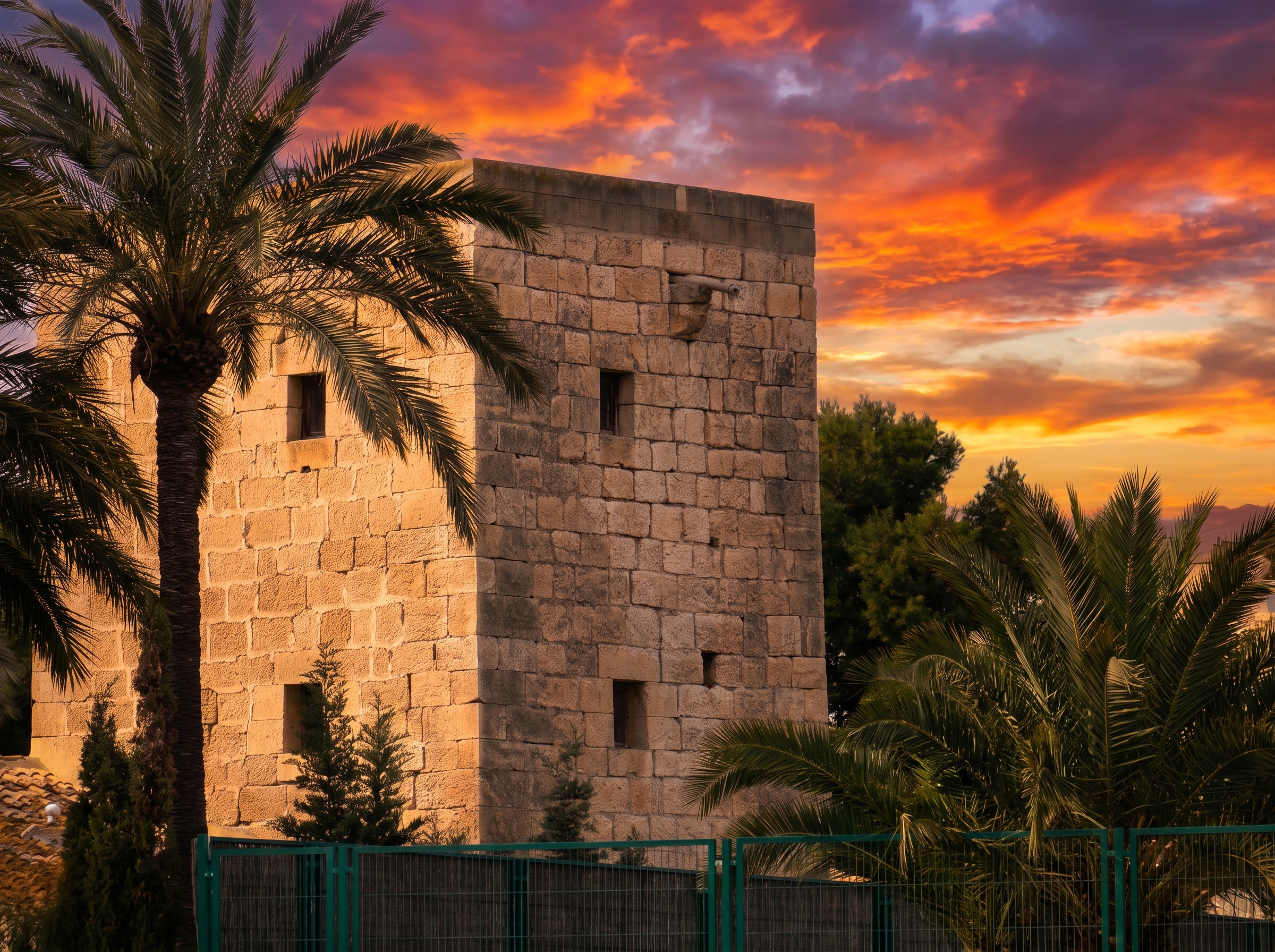 Torre Las Águilas (Nº 19 en el mapa) al atardecer